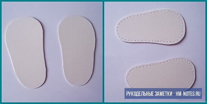 Вырезаем подошву